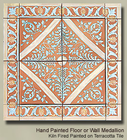 Hand-Painted-Floor-Medallio